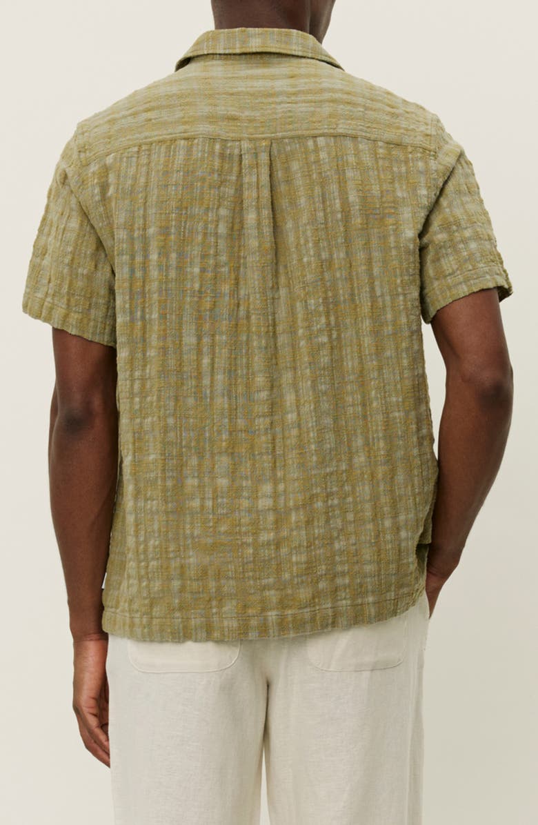 Les Deux Lesley Slub Cotton Camp Shirt, Alternate, color, Oil Green