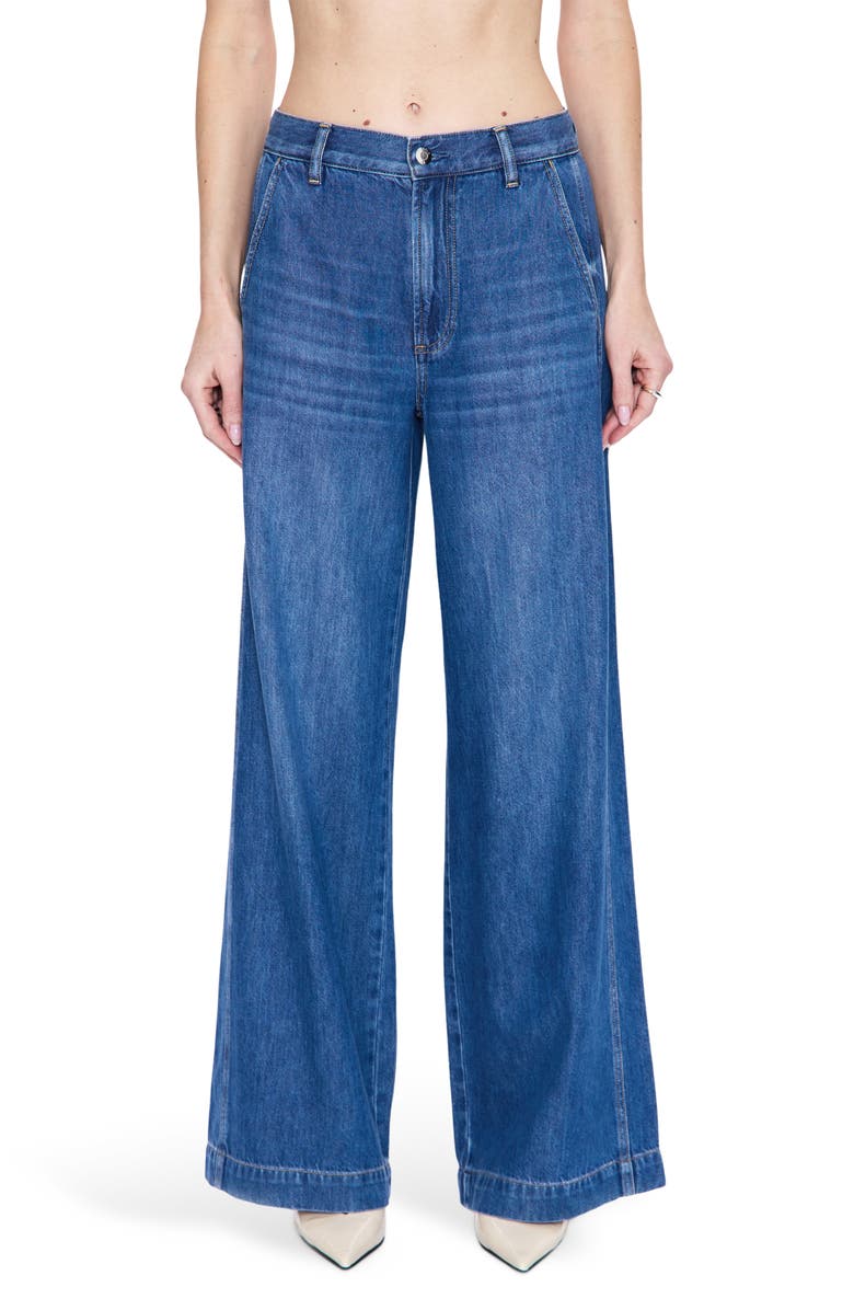 Pistola Jadyn High Waist Wide Leg Jeans, Main, color, Imagine