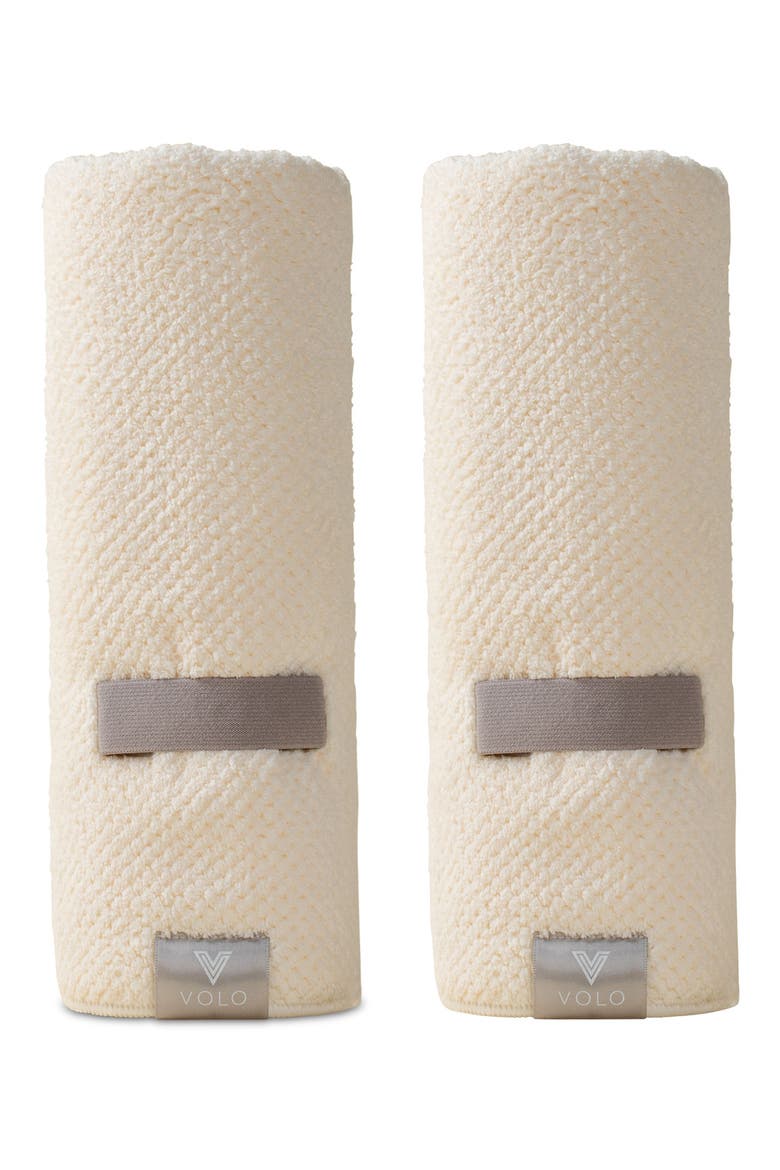 2-Pack Hero Hair Towel Set $96 Value, Main, color, SALT WHITE