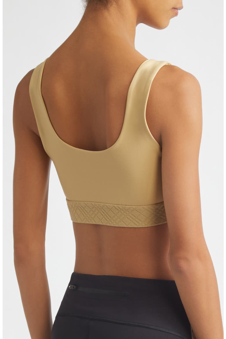 Alana EKD Check Detail Sports Bra, Alternate, color, BEIGE