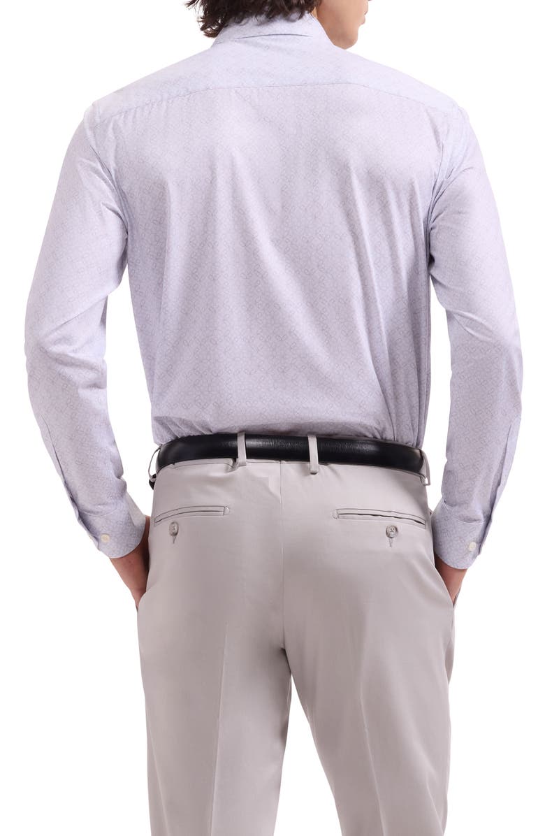 Bugatchi James OoohCotton<sup>®</sup> Geo Floral Button-Up Shirt, Alternate, color, Ivory