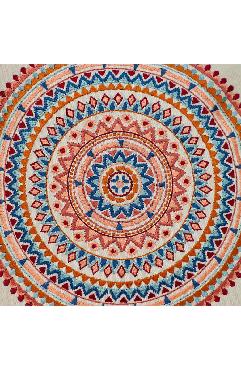 PARKLAND COLLECTION Glibo Embroidered Throw Pillow, Alternate, color, Beige