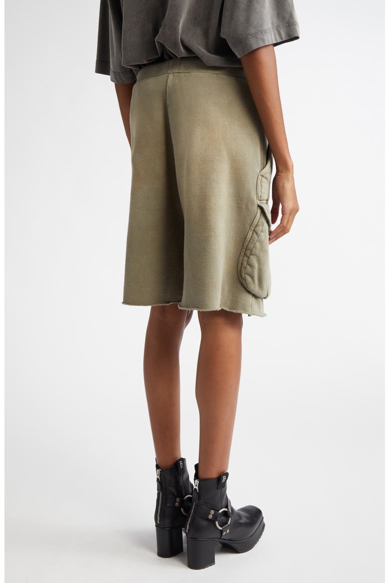Relaxed Mulitpocket Sweat Shorts, Alternate, color, FADED OLIVE
