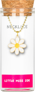 Little Miss Zoe Flower Charm Necklace in Gift Bottle