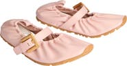 Balmain Anthem smooth leather ballet flats
