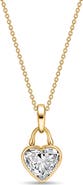 Roseate TreasureLock Lab Grown Diamond Heart Pendant Necklace