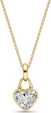Roseate TreasureLock Lab Grown Diamond Heart Pendant Necklace