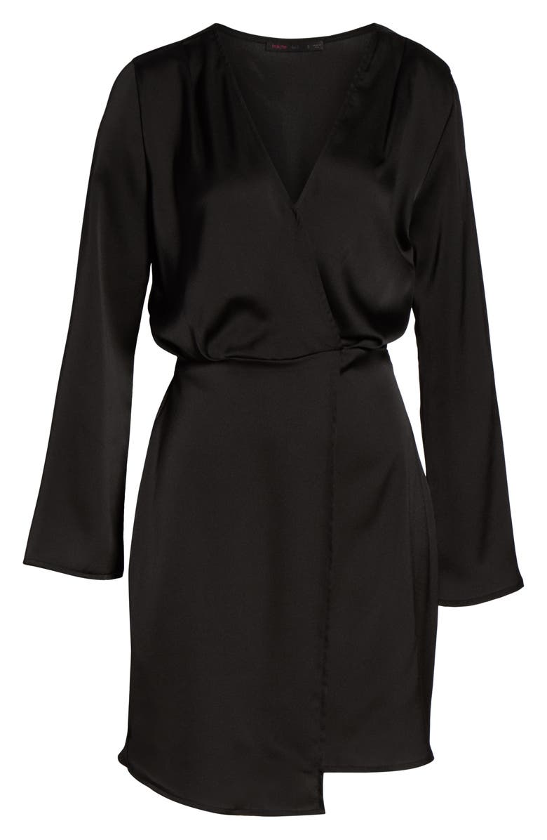 Fraiche by J Satin Dress, Alternate, color, 