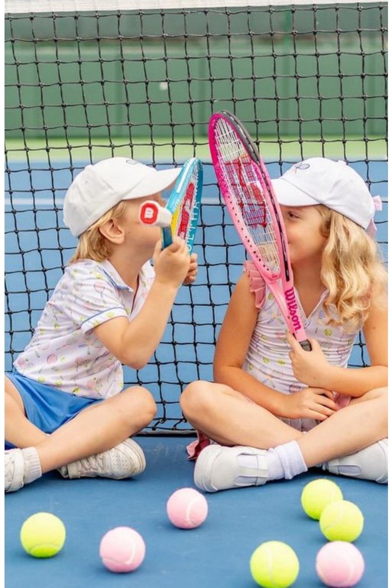 Tennis Rackets Twill Baseball Hat, Alternate, color, White