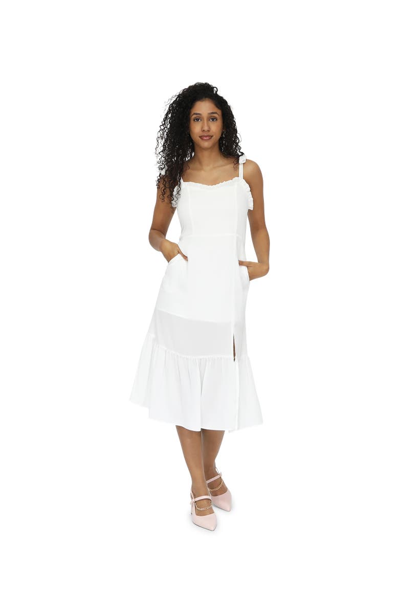 Belle & Bloom Summer Storm Midi Dress, Main, color, White