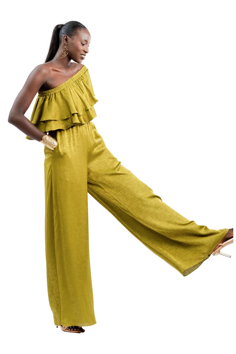 Hana Pants, Alternate, color, Ayel Olive