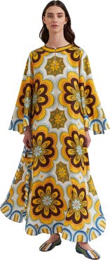 La DoubleJ Flying Kaftan Ciccio Placée Dark Mustard