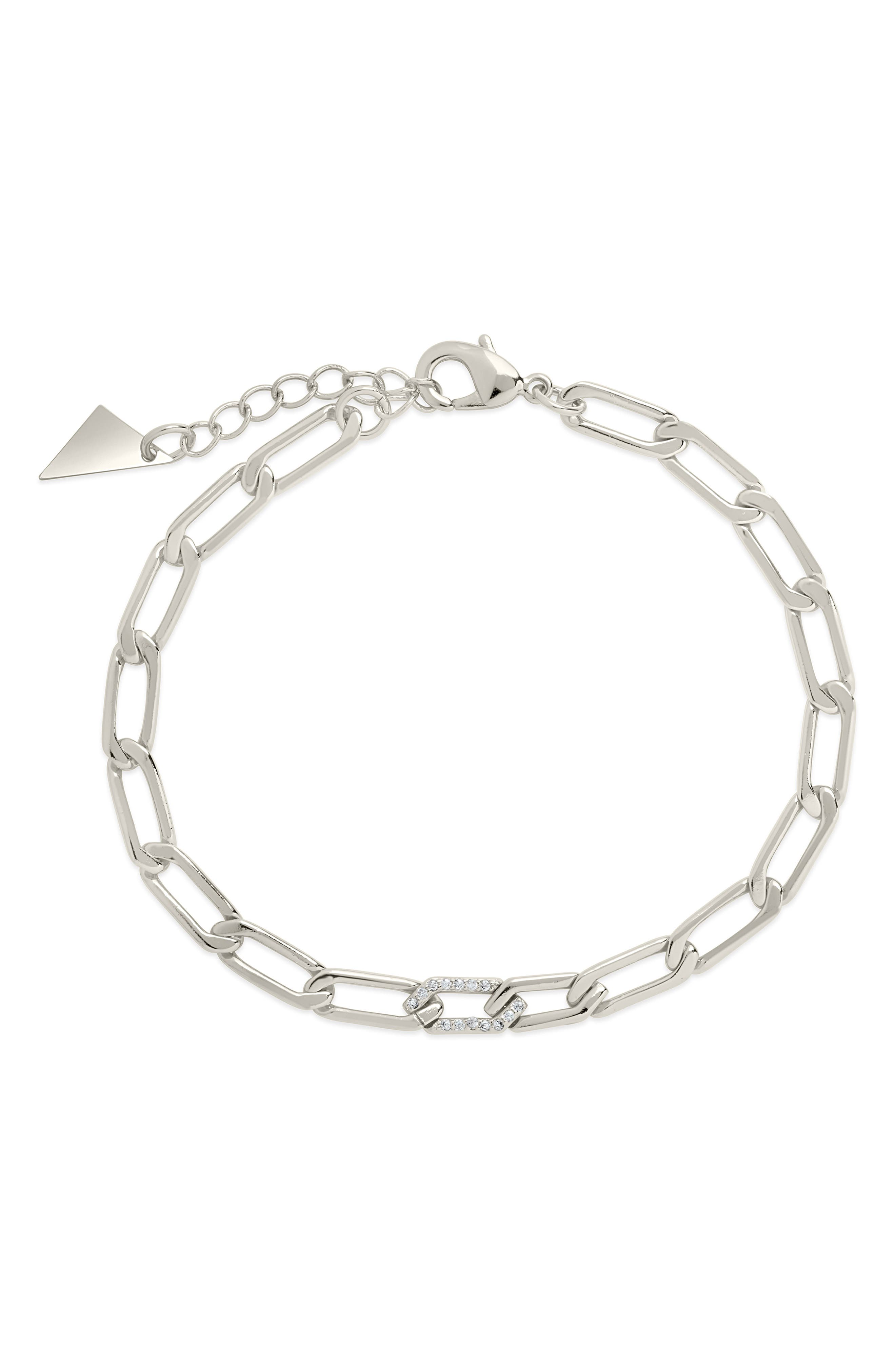 Sterling Forever Kinsley CZ Chain Bracelet