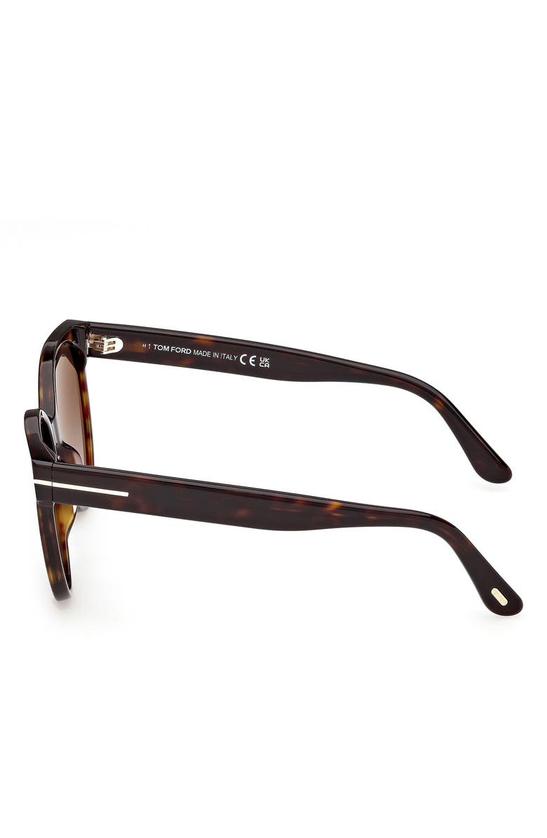 TOM FORD Tallulah 56mm Gradient Round Sunglasses, Alternate, color,