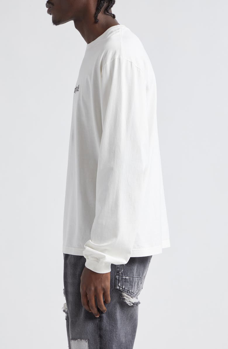 Palm Angels Logo Long Sleeve Cotton Graphic T-Shirt, Alternate, color, 