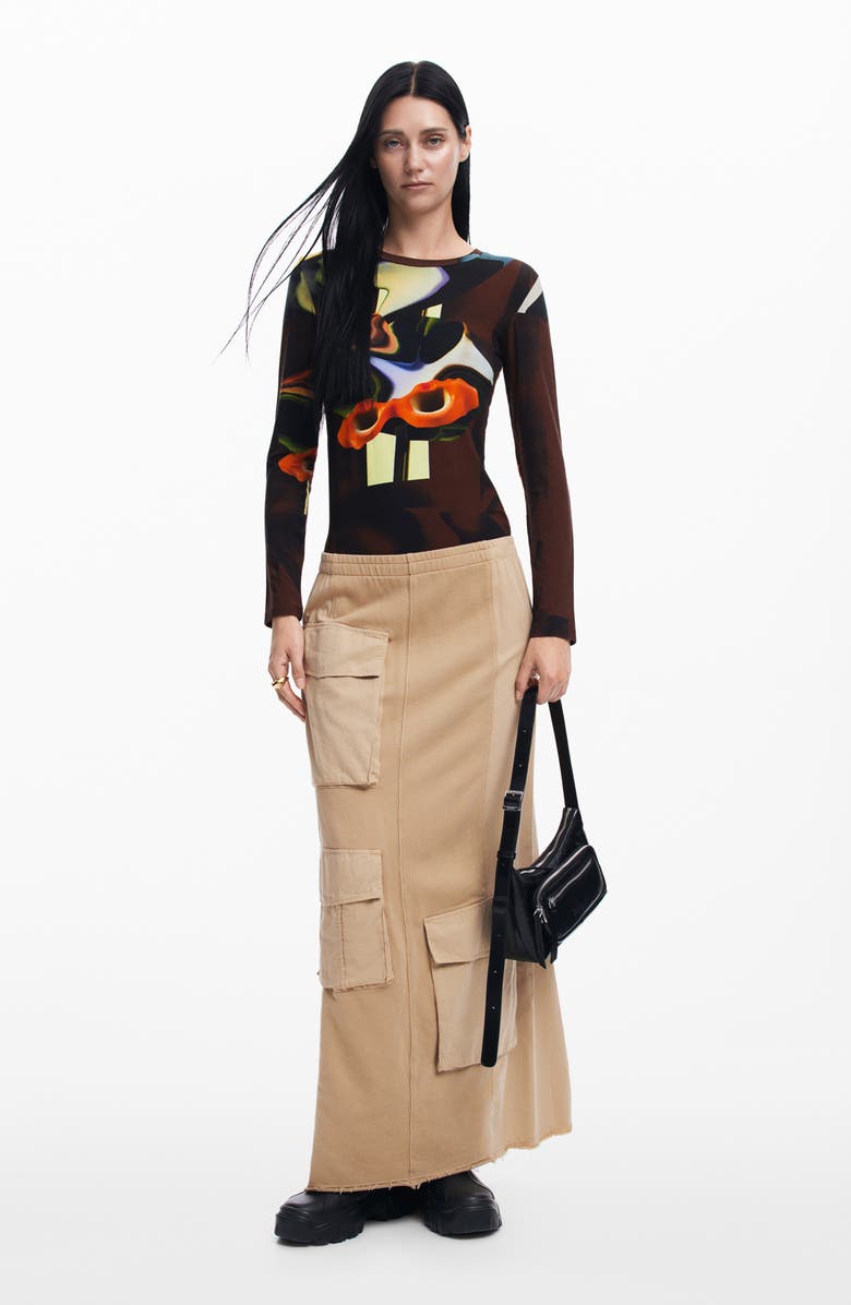 Desigual Dreamy Long Sleeve T-Shirt, Alternate, color, 