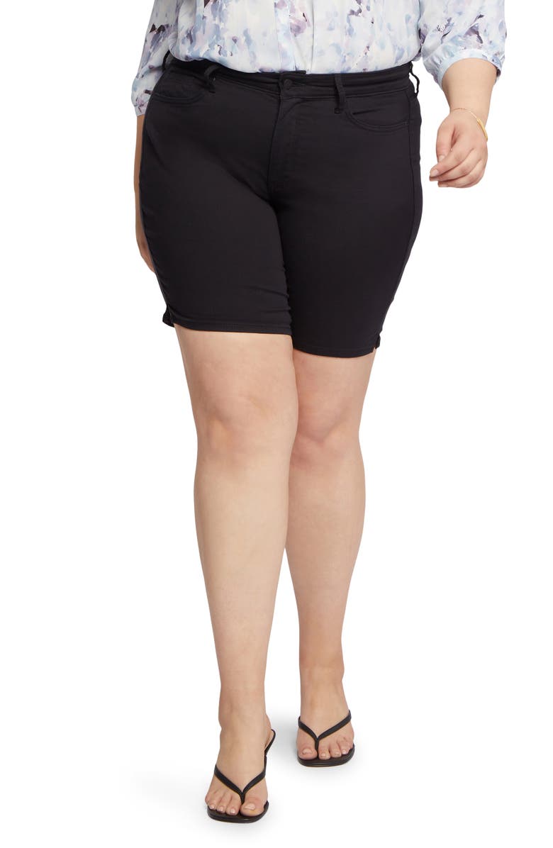 NYDJ Ella Side Slit Denim Shorts, Main, color,