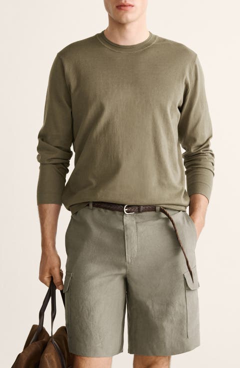 Finely Knit Cotton & Silk Sweater