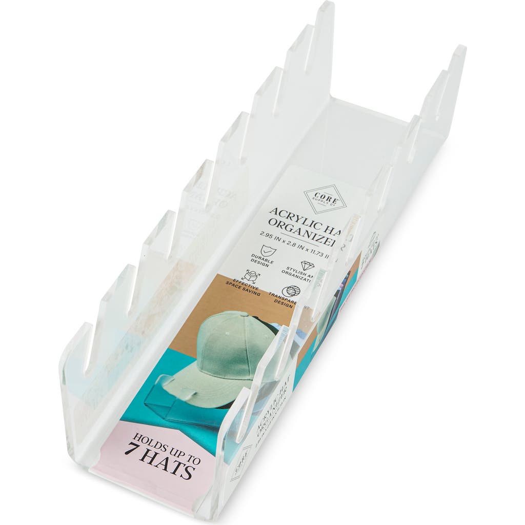 Core Home Acrylic Hat Organizer In Transparent