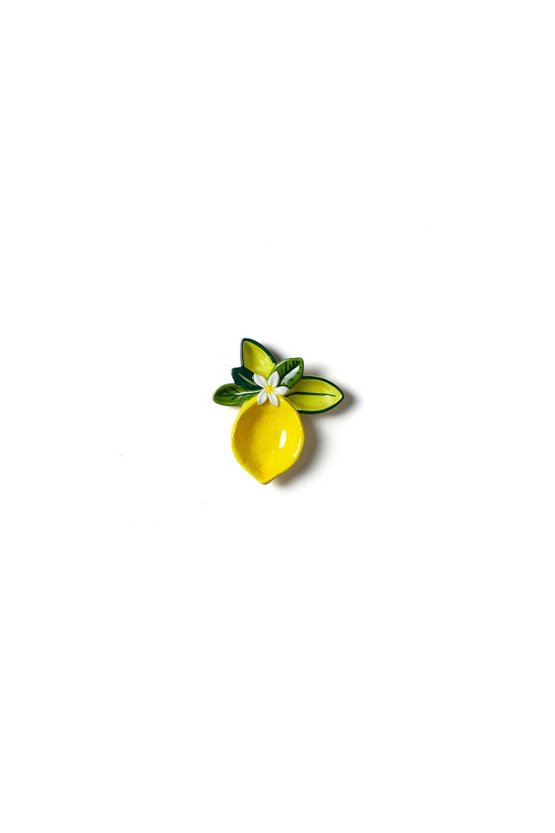 Lemon Trinket Dish, Main, color, Yellow