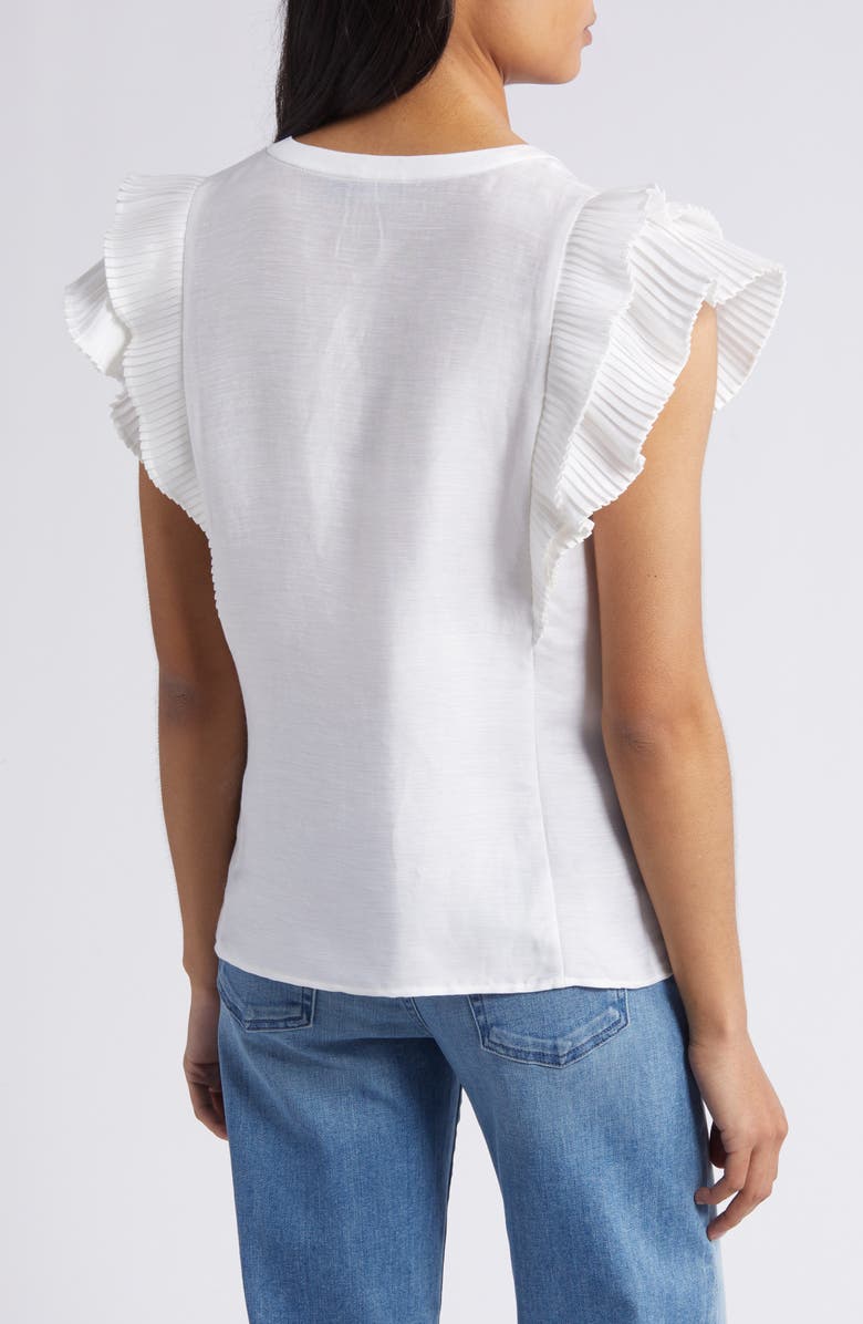 vineyard vines Flutter Sleeve Button-Up Top, Alternate, color,