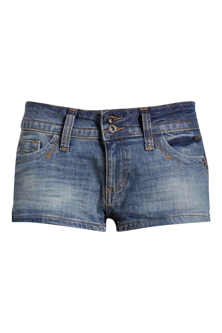 Piper Low Rise Denim Shorts, Alternate, color, LIGHT VINTAGE