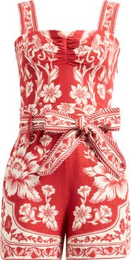 FARM Rio Guanacaste Gathering Print Romper