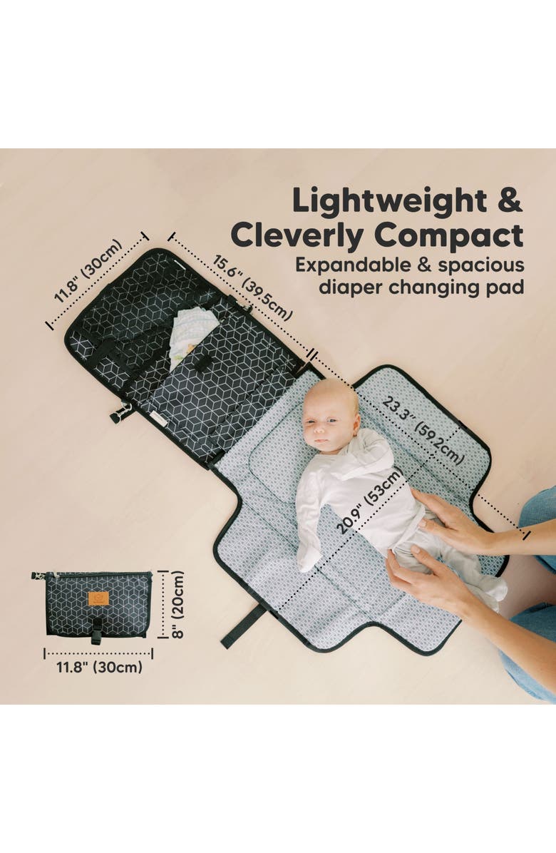 KeaBabies Ezee Diaper Changing Pad, Alternate, color, Black Geo