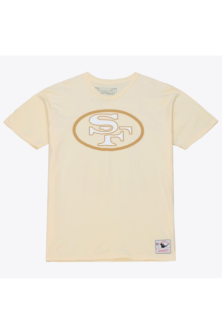 Men's Mitchell & Ness Jerry Rice Cream San Francisco 49ers Sandman Name & Number T-Shirt, Alternate, color, Cream