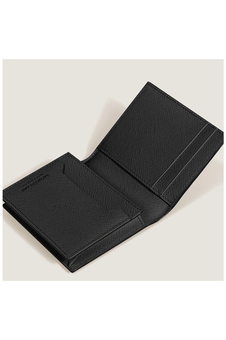 Sartorial Leather Bifold Card Holder, Alternate, color, TWEED BLUE