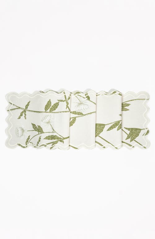 Bond & Grace Storytime Dahlias Table Linens Set In Multi