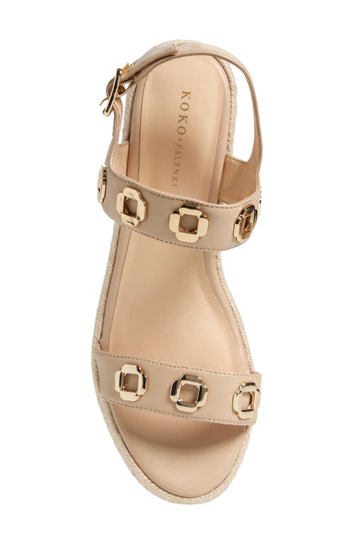 KOKO + PALENKI KOKO + PALENKI ECHO SLINGBACK ESPADRILLE PLATFORM WEDGE SANDAL