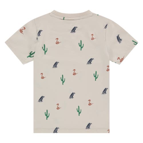 Stains And Stories By Babyface Allover Print Short Sleeve T-shirt In Neutral