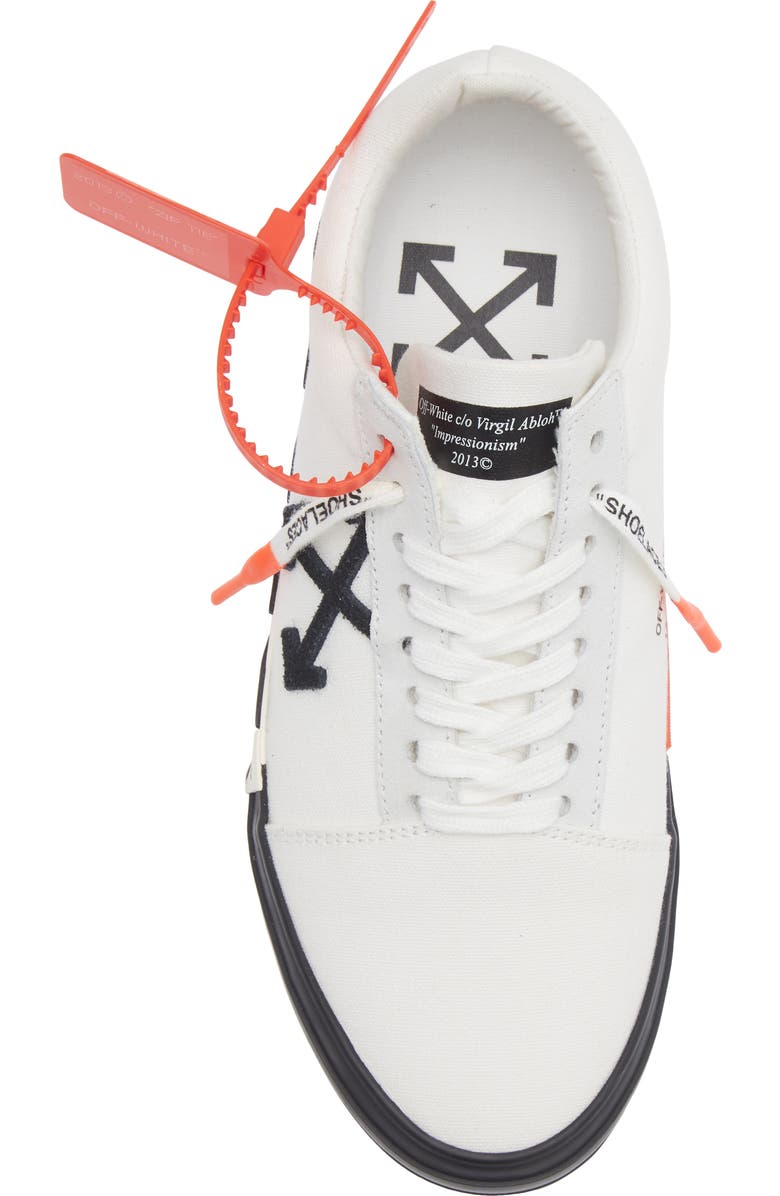 Off-White <p>Low Vulcanized Striped Sneaker (Women)</p>, Alternate, color,