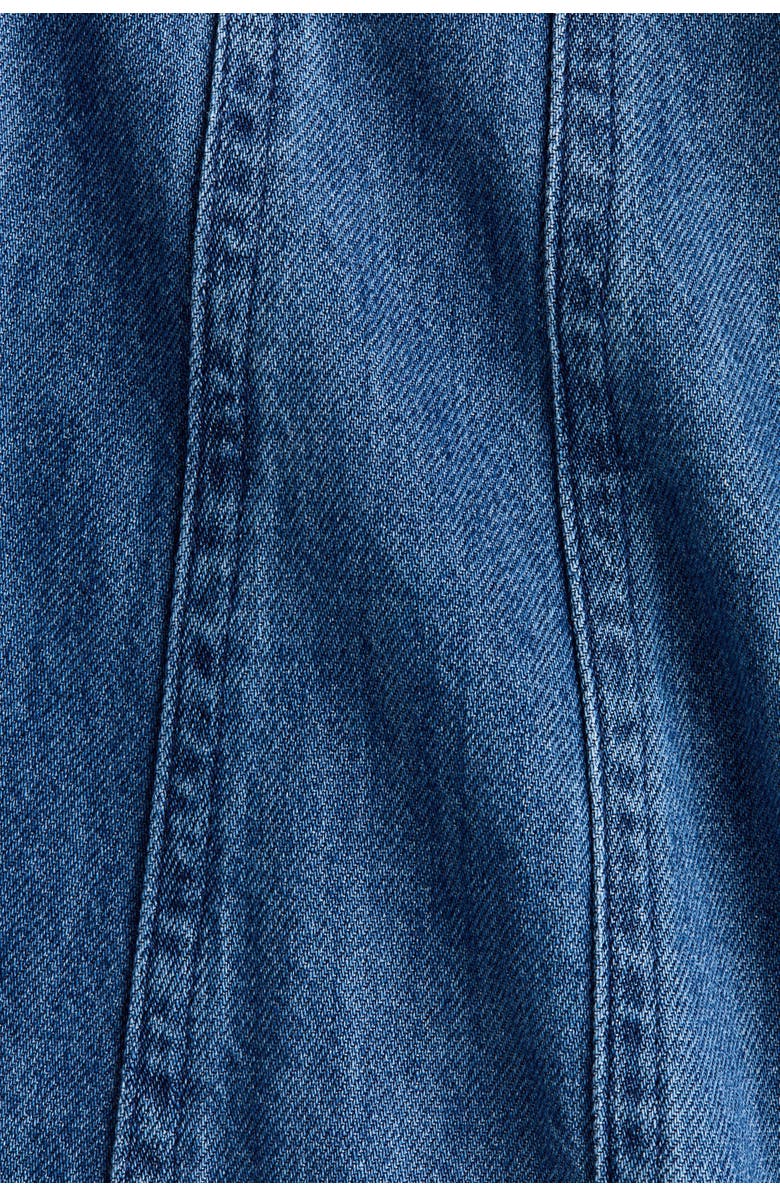 H&M Mama Denim Midi Dress, Alternate, color, Denim Blue