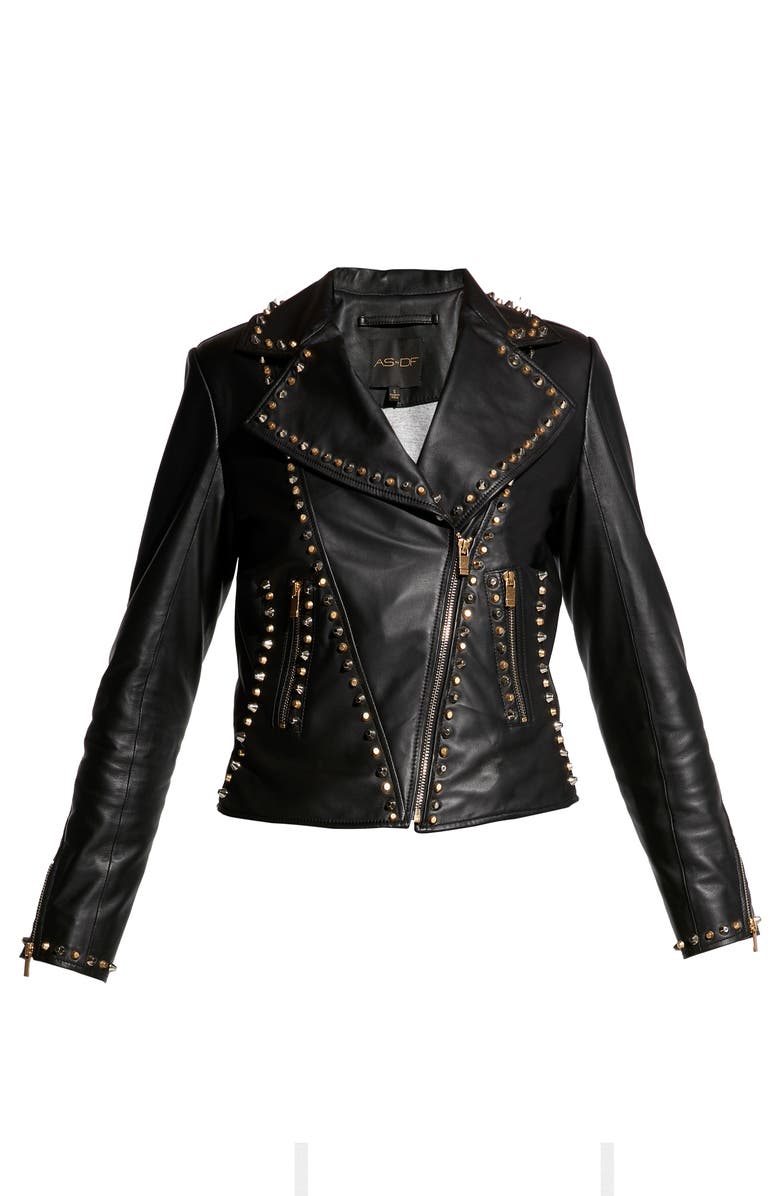 AS by DF Stevie Upcycled Leather Jacket, Alternate, color,