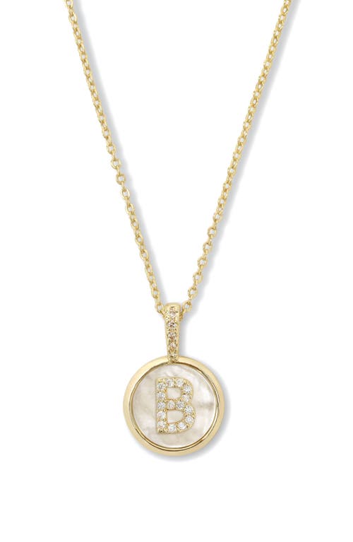 Melinda Maria Baby Love Letters Initial Pendant Necklace In Gold B