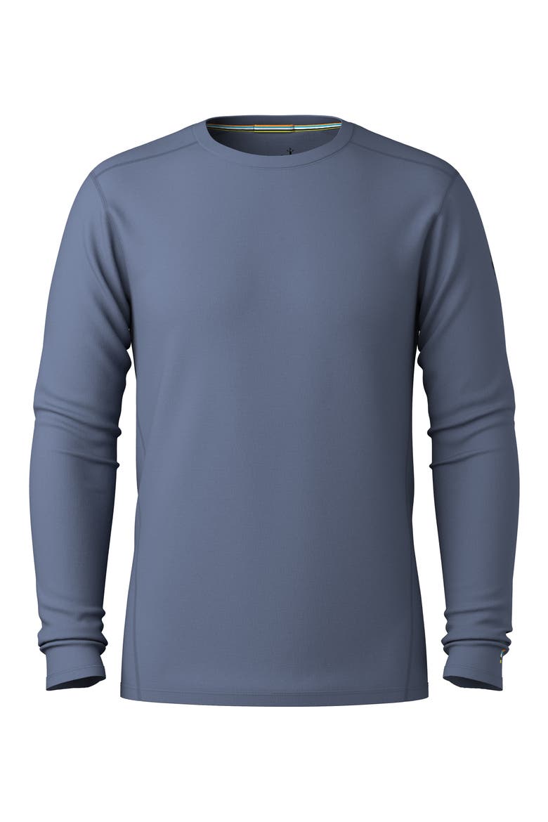 Classic All-Season Merino Base Layer Long Sleeve Crewneck T-Shirt, Main, color, NIGHTFALL BLUE