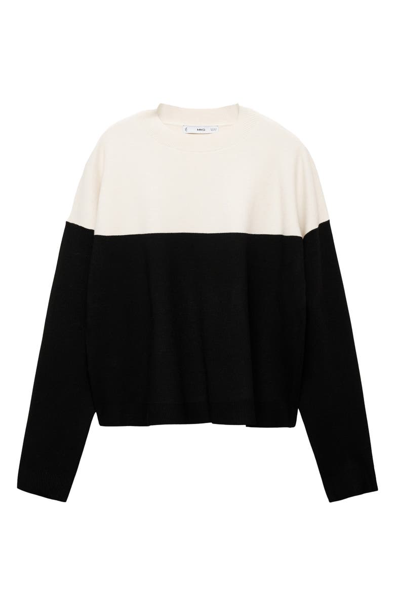 MANGO Colorblock Sweater, Alternate, color, 