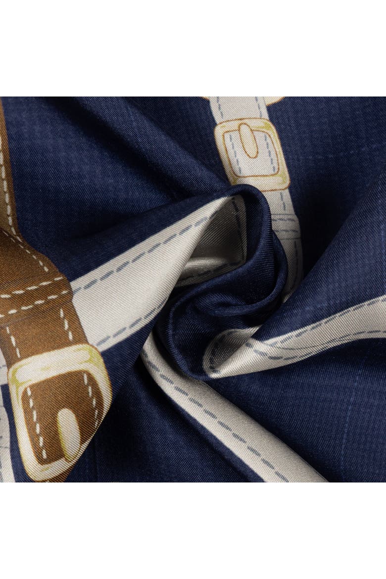 equestrian square, Alternate, color, navy