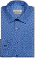 Bugatchi Jimmy OoohCotton® Geo Print Button-Up Shirt