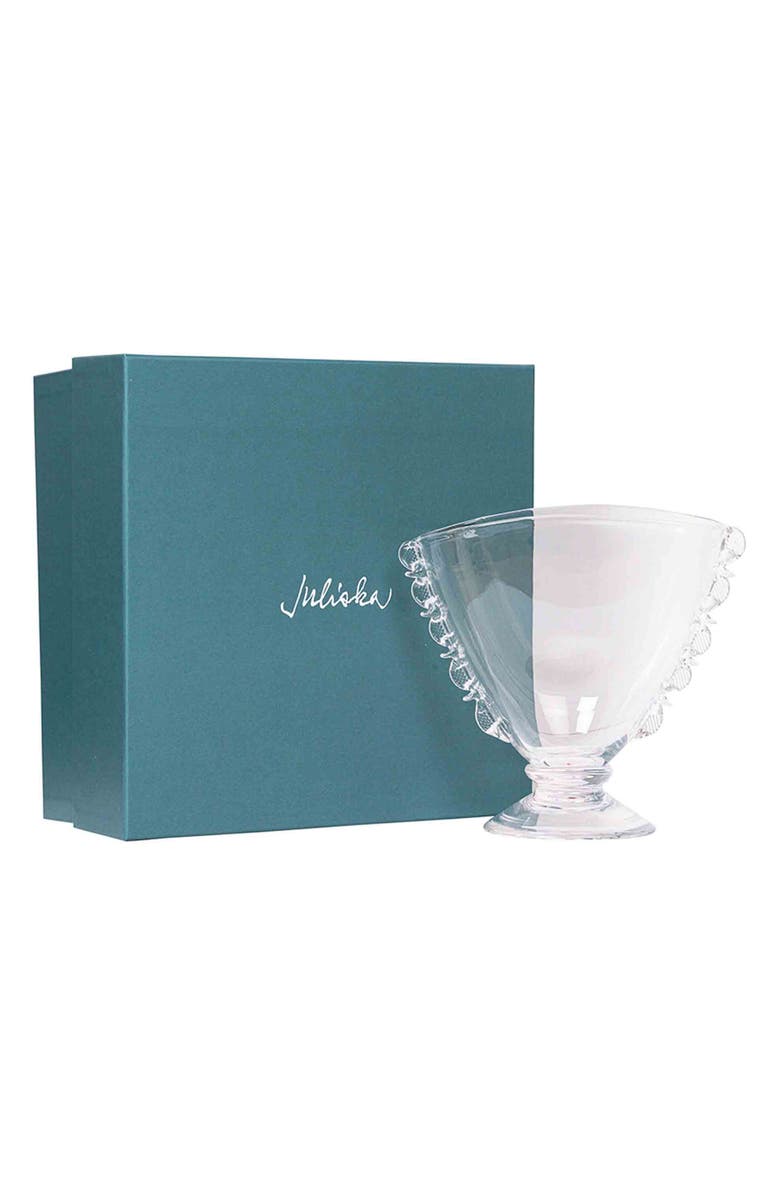 Juliska Harriet Glass Fan Vase, Main, color,