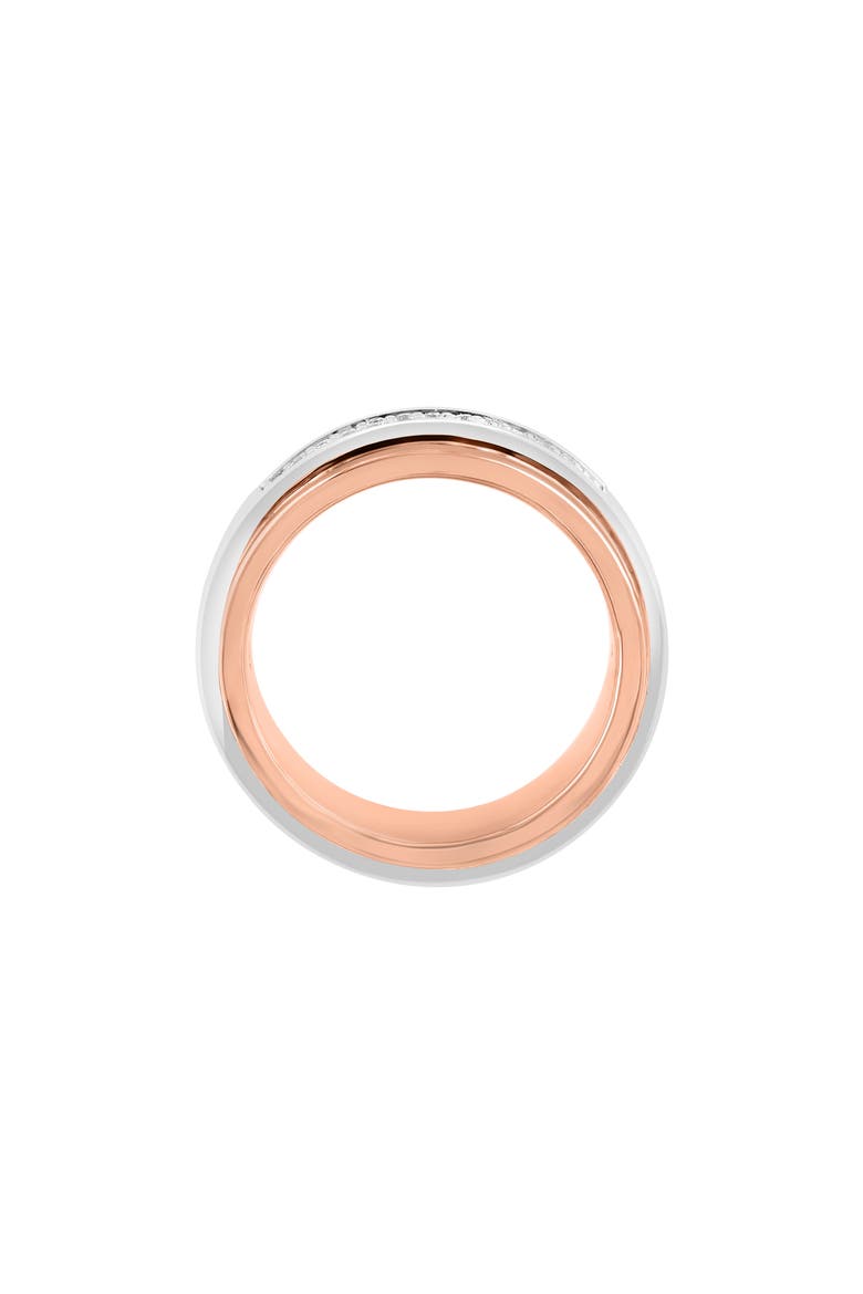 Two-Tone White Topaz Pavé Ring - Size 10, Alternate, color, SILVER