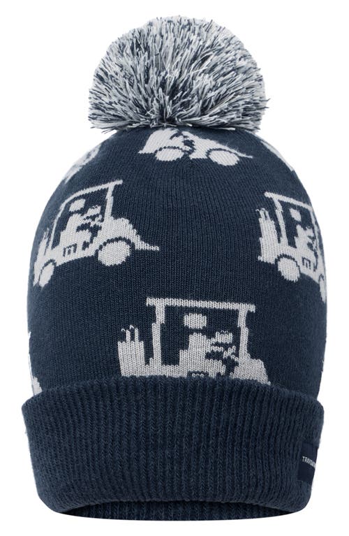 Travismathew Mapes Pompom Beanie In Total Eclipse