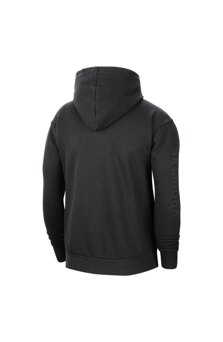Jordan Brand Men's Jordan Brand Black Brooklyn Nets Courtside Statement Edition Pullover Hoodie, Alternate, color, 