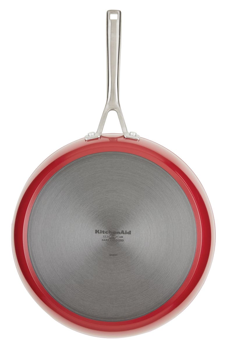 KITCHENAID 12.25-Inch Hard Anodized Ceramic Nonstick Fry Pan, Alternate, color, Red