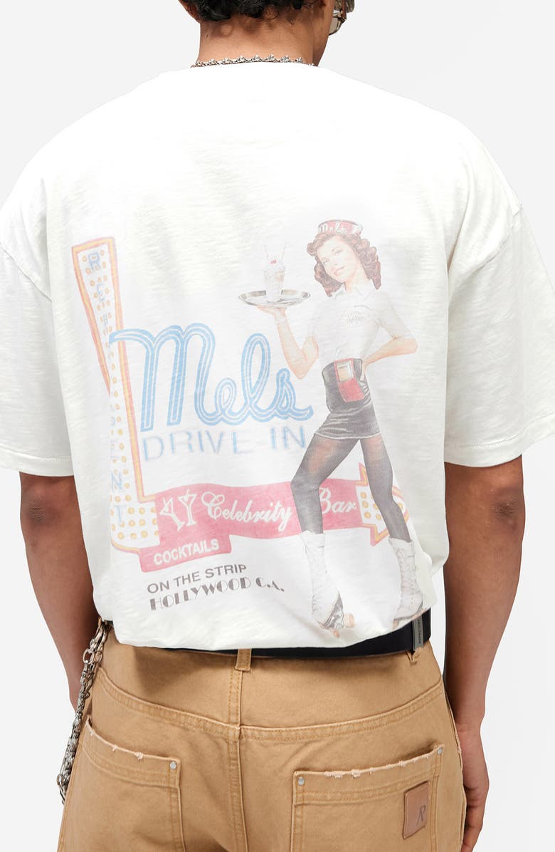 Represent Mel's Diner Cotton Pocket T-Shirt, Alternate, color, Flat White