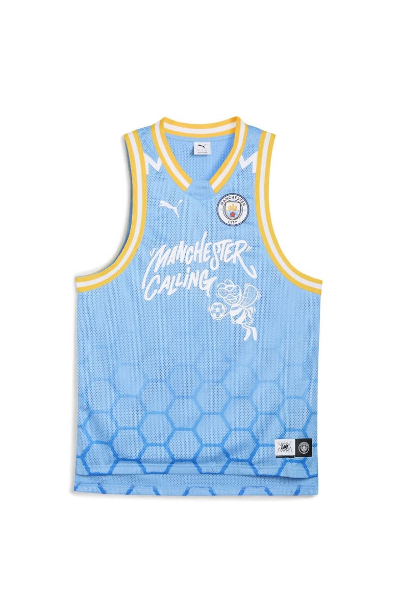 PUMA Men's Puma Light Blue Manchester City 2025 FIFA Club World Cup dryCELL Basketball Jersey, Alternate, color, Light Blue