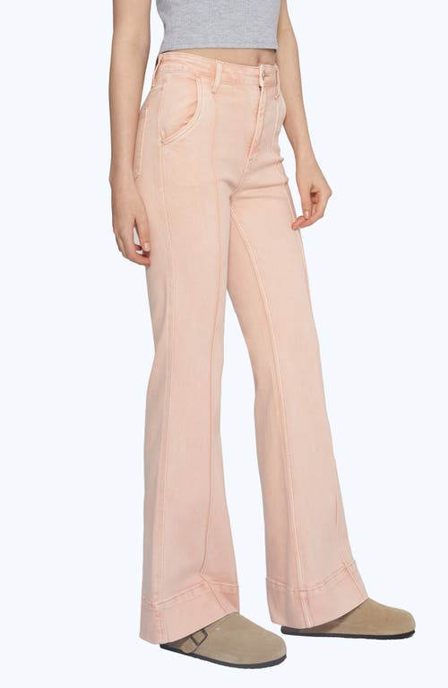 Bayeas High Waist Flare Jeans In Pink