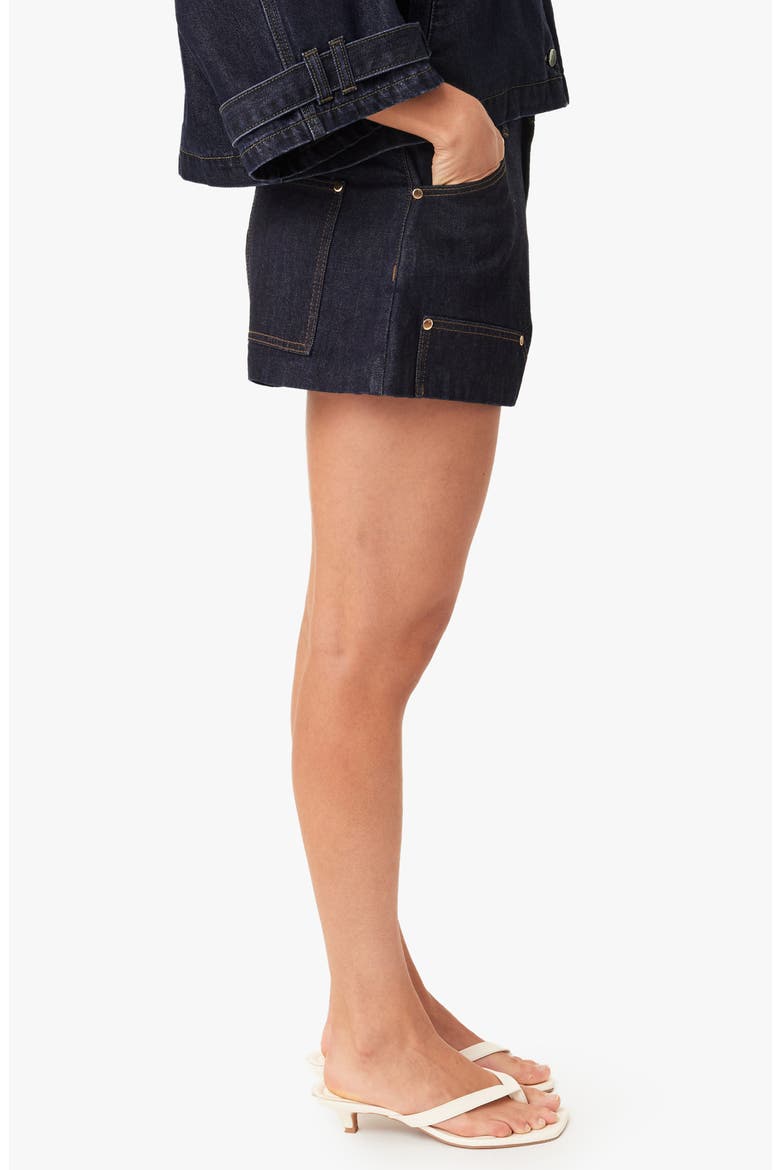 Carrie Utility Denim Shorts, Alternate, color, RINSE